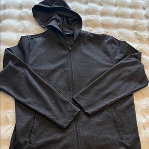 Alfani Men’s Charcoal Zip-Up Sweatshirt Large